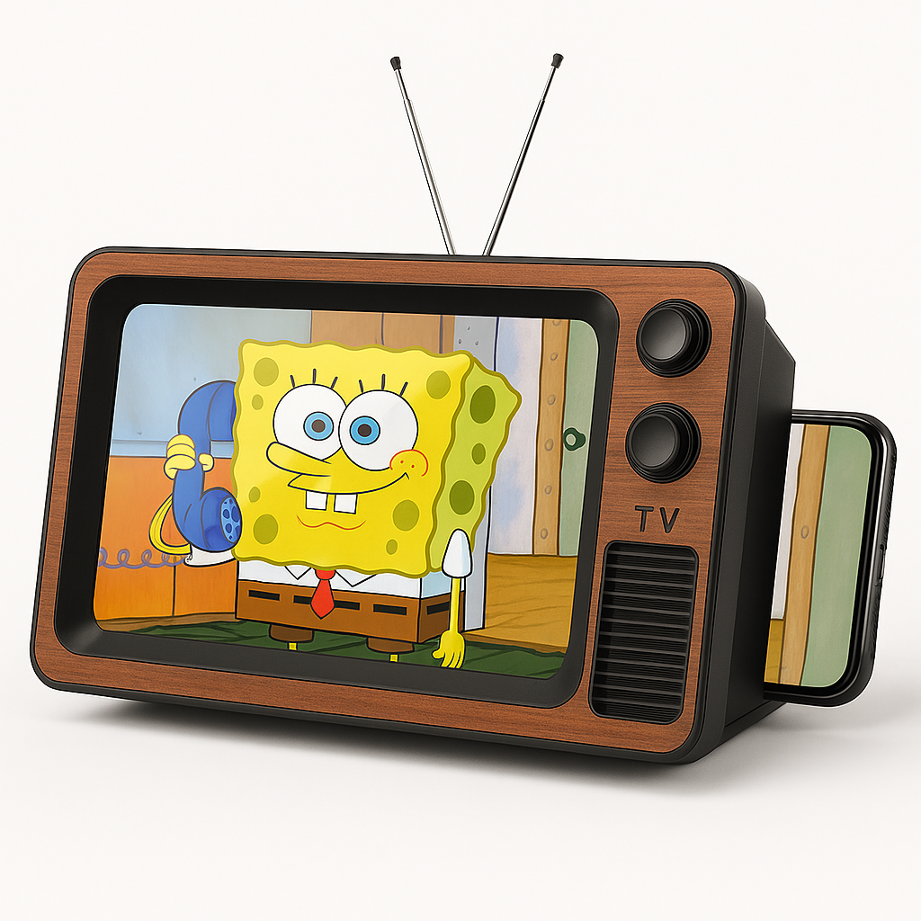 Retro TV Phone Screen Magnifier