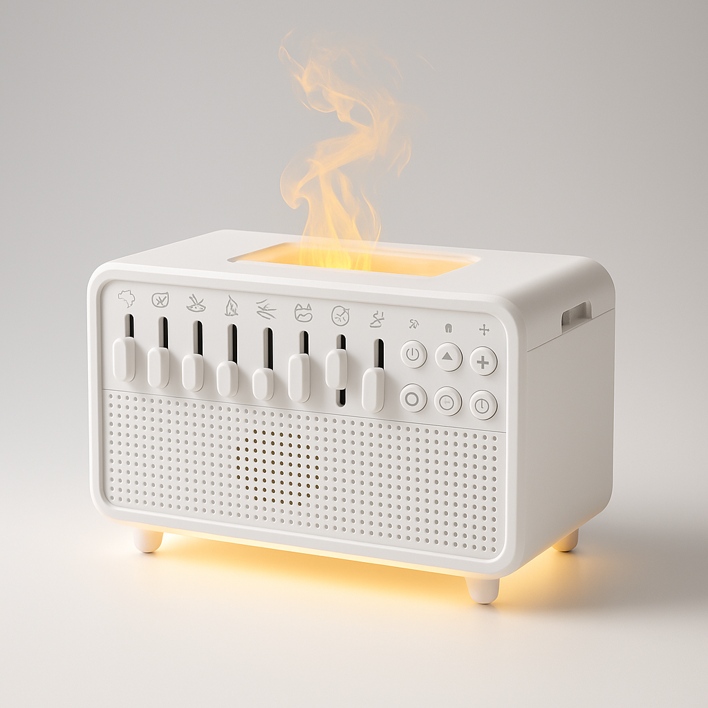 White Noise Sleep Machine with Humidifier & Night Light