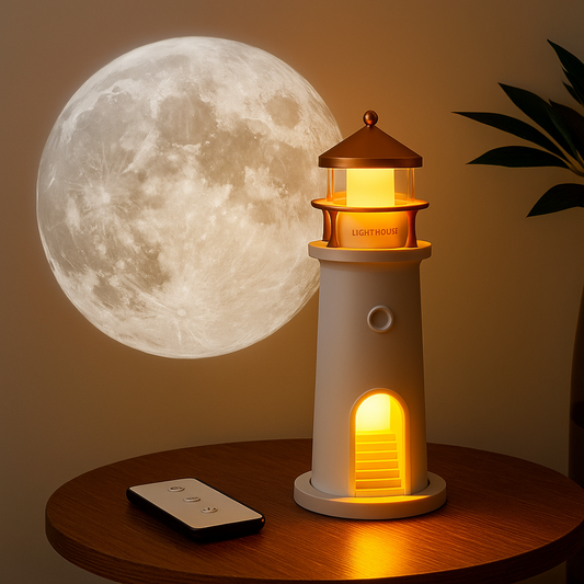 Lighthouse Moon Projection Night Light