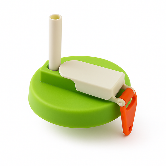 Reusable Soda Can Lids with Straw