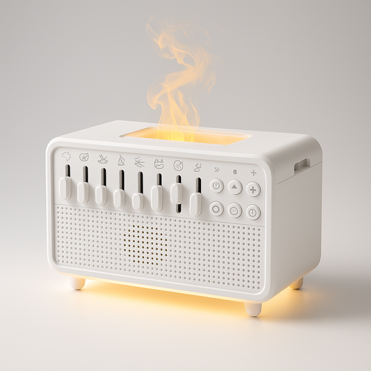 White Noise Sleep Machine with Humidifier & Night Light