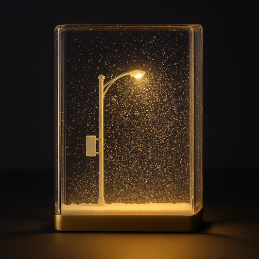 LED Street Light Snow Globe