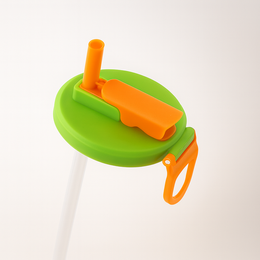 Reusable Soda Can Lids with Straw